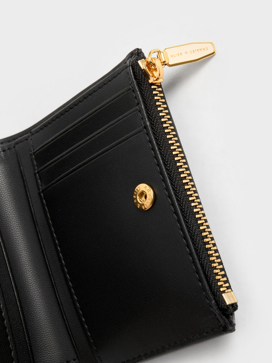 Black Mini Top Zip Small Wallet CHARLES KEITH TH