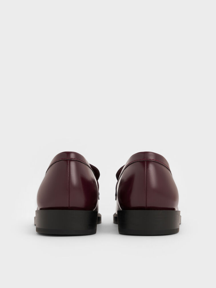 Marley Metallic-Accent Loafers, Burgundy, hi-res