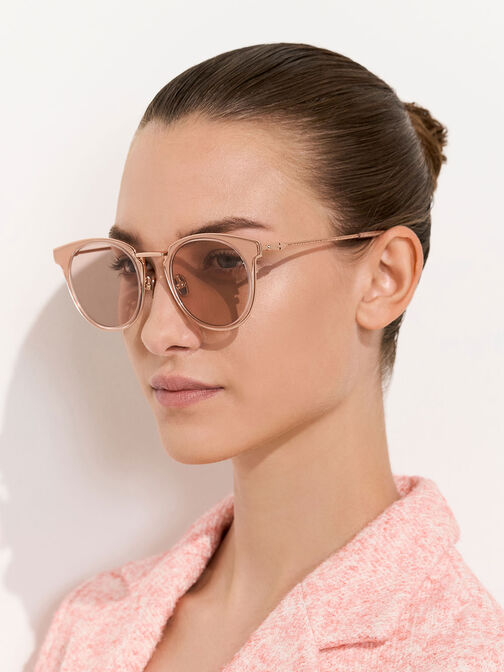 Oval Recycled Acetate Sunglasses, , hi-res