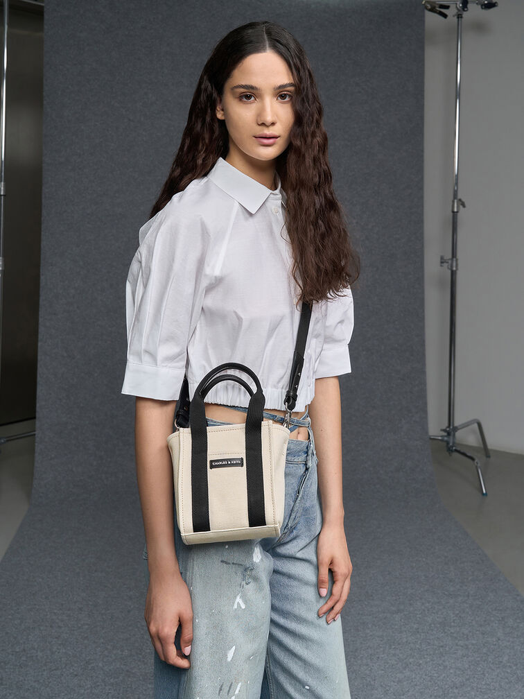 Mini Kay Canvas Tote Bag, Multi, hi-res