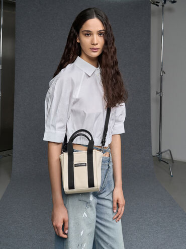 Mini Kay Canvas Tote Bag, Multi, hi-res