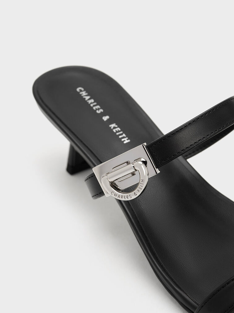 Metallic Accent Double Strap Mules, , hi-res