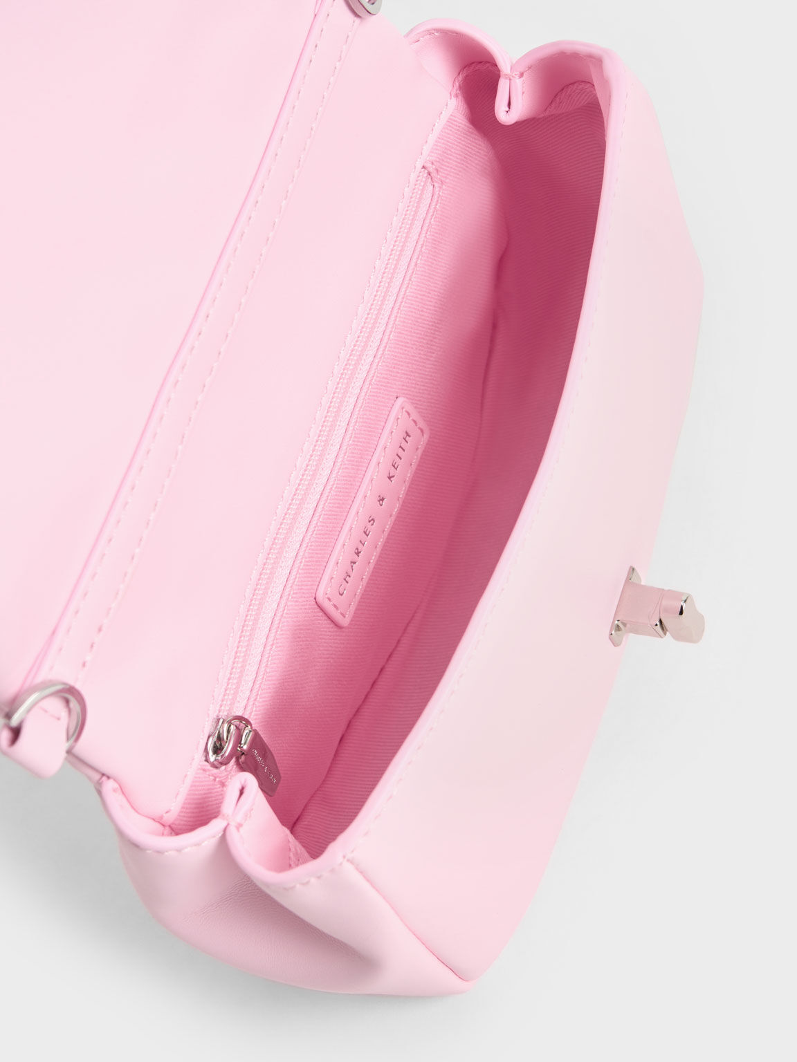 Pink Iva Boxy Top Handle Bag CHARLES KEITH TH