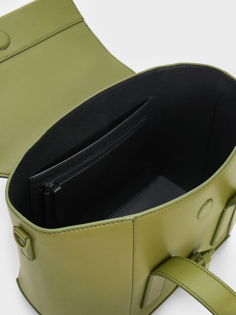 Dua Buckled Trapeze Tote, , hi-res