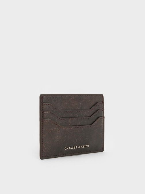 Carli Multi-Slot Card Holder, Dark Brown, hi-res