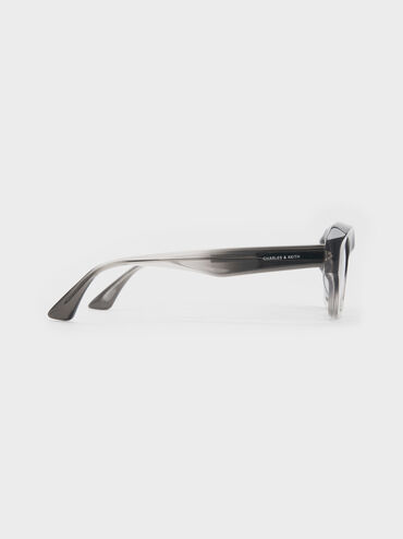 Onyx Ombre Cat-Eye Sunglasses, Grey, hi-res