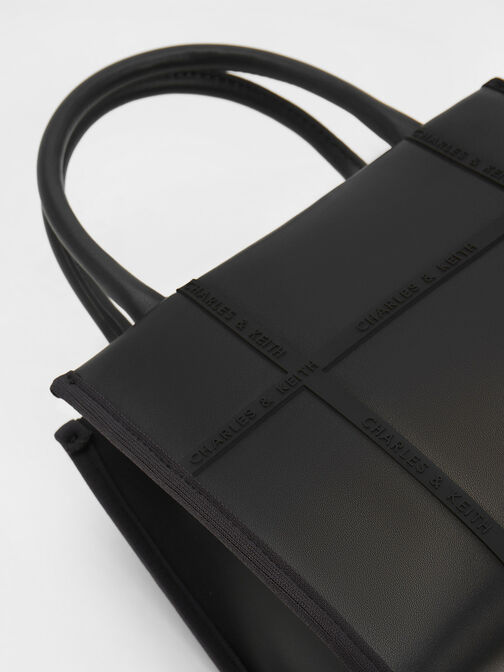 Avenue Contrast-Trim Tote Bag, , hi-res