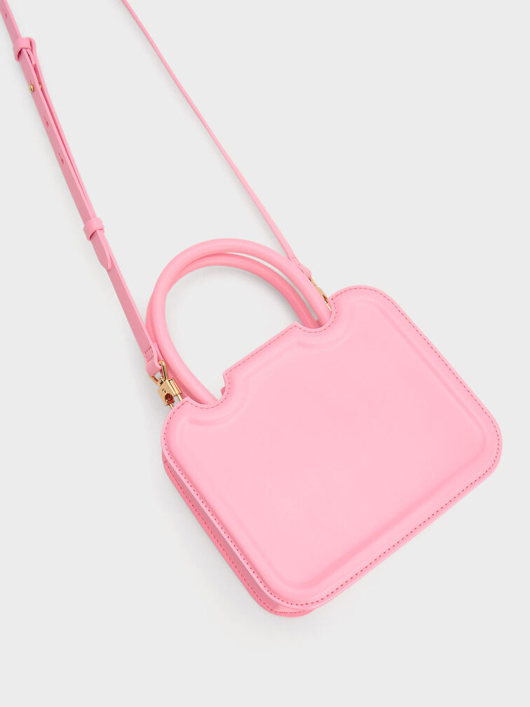 Perline Sculptural Tote Bag, Pink, hi-res