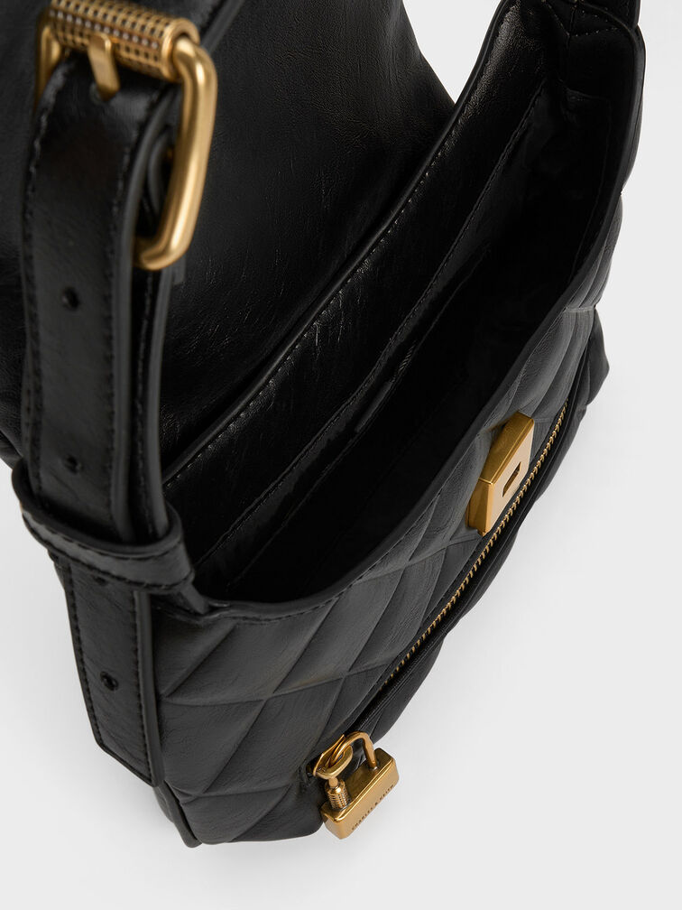 Swing Quilted Chain-Handle Bag, , hi-res
