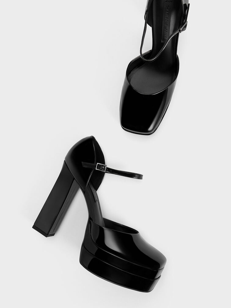 Patent Platform D'Orsay Pumps, , hi-res