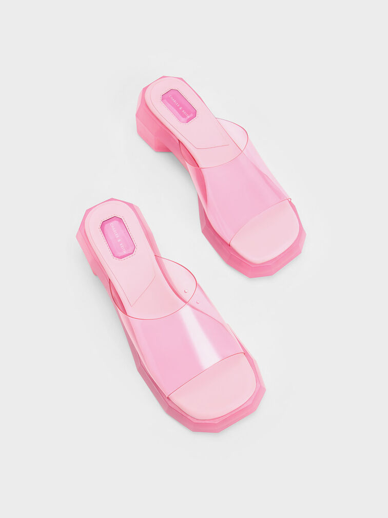 See-Through Geometric Mules, , hi-res
