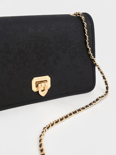 Jacquard Mini Bag, Black, hi-res