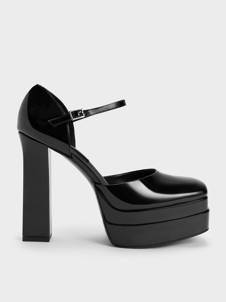 Patent Platform D'Orsay Pumps, , hi-res