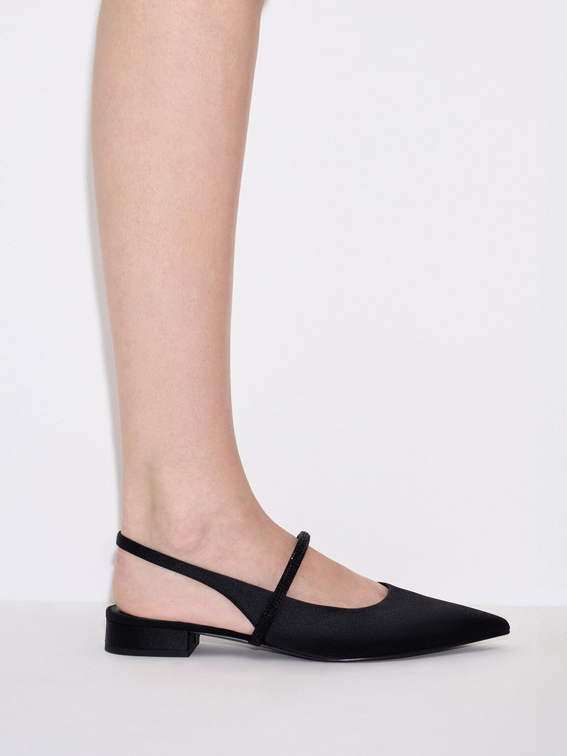 Strap pointed flats discount