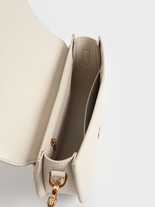 Gabine Saddle Bag, Cream, hi-res