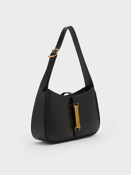Cesia Metallic Accent Shoulder Bag, , hi-res