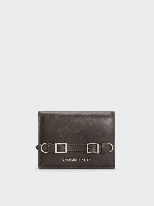 Sloane Chain-Handle Wallet, Dark Brown, hi-res