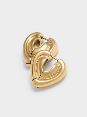 ต่างหูฮักกี้รุ่น Annalise, สีทอง, hi-res