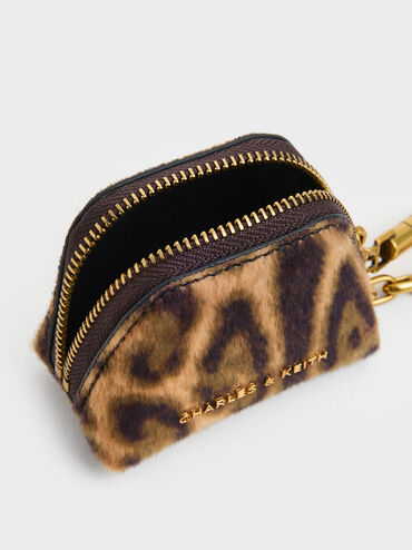 Cesia Leopard-Print Micro Pouch, Multi, hi-res