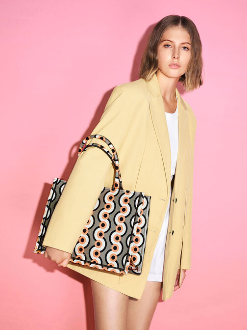 Jump Print Tote Bag, , hi-res