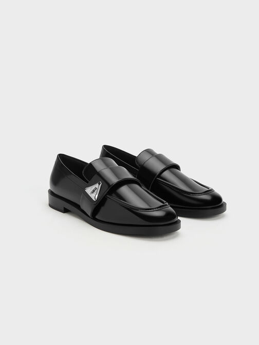 Trice Metallic Accent Loafers, Black Boxed, hi-res