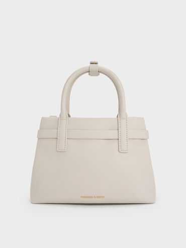 Mini Behn Belted Tote Bag, Shell Grey, hi-res