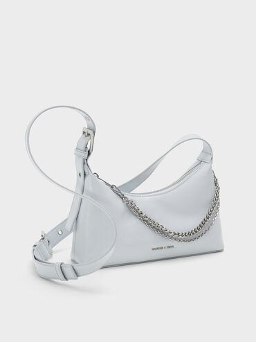 Atwood Chain-Embellished Shoulder Bag, Sea Salt Blue, hi-res