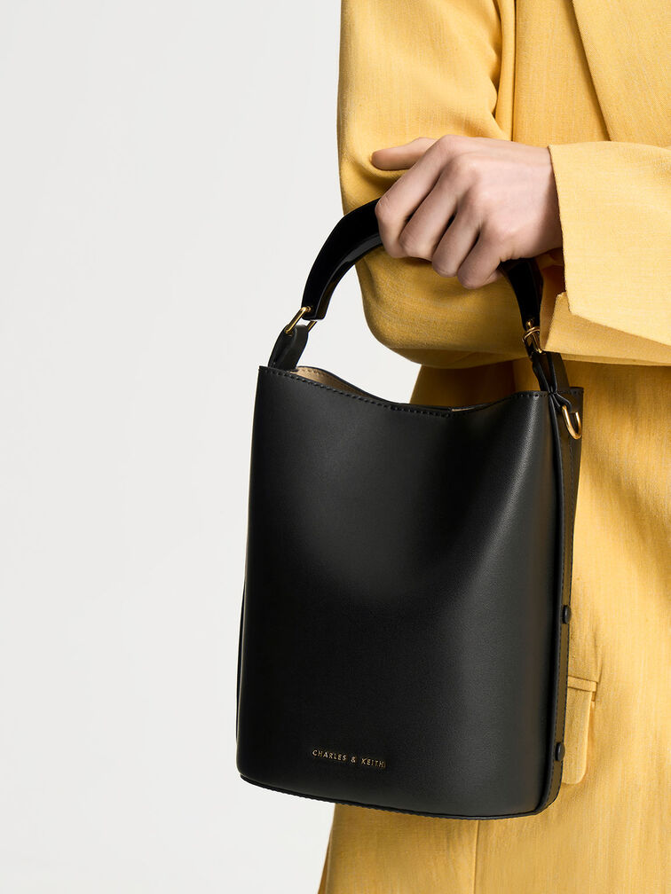 Marlin Acrylic Handle Bucket Bag, , hi-res