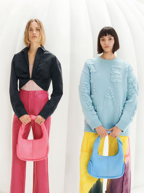 Tubular Slouchy Hobo Bag, , hi-res