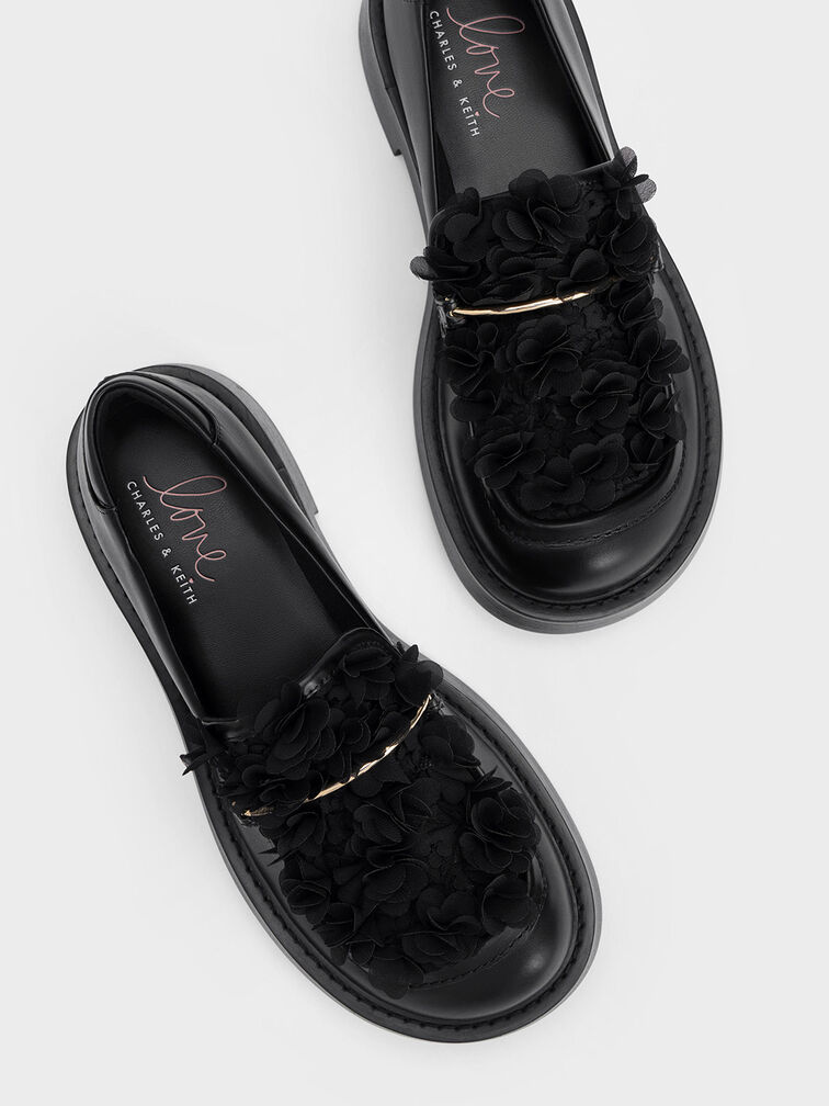 Floral Mesh Loafers, , hi-res