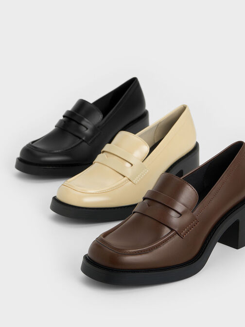 Hester Loafer Pumps, สีชอล์ค, hi-res