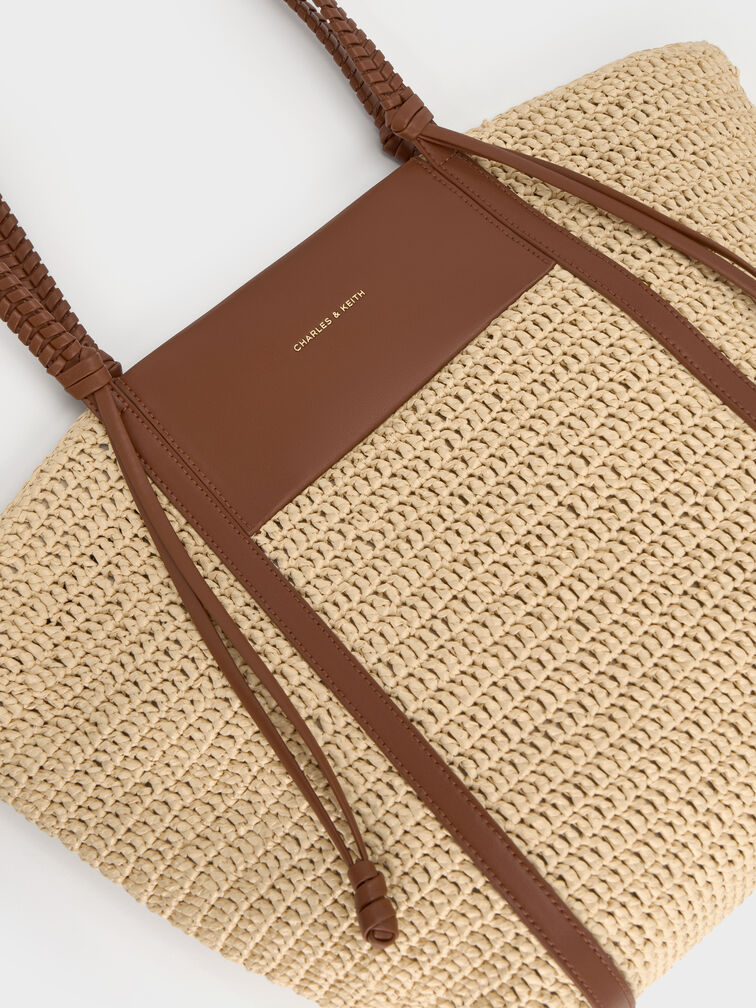 Shalia Raffia Tote Bag, Natural Raffia, hi-res