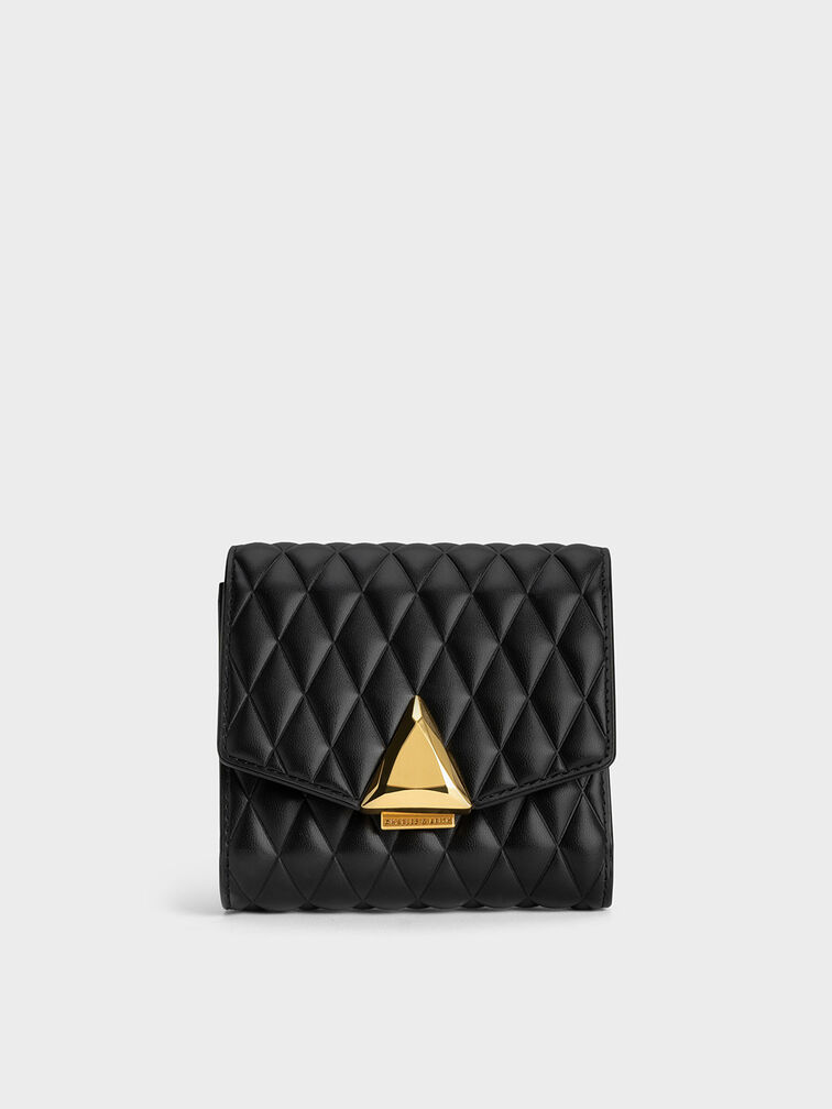 Quinlynn Metallic Accent Quilted Wallet, , hi-res