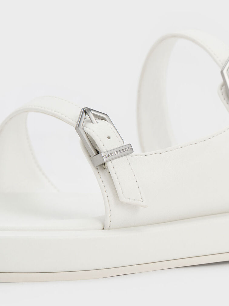 Double Buckle Toe-Loop Sandals, , hi-res