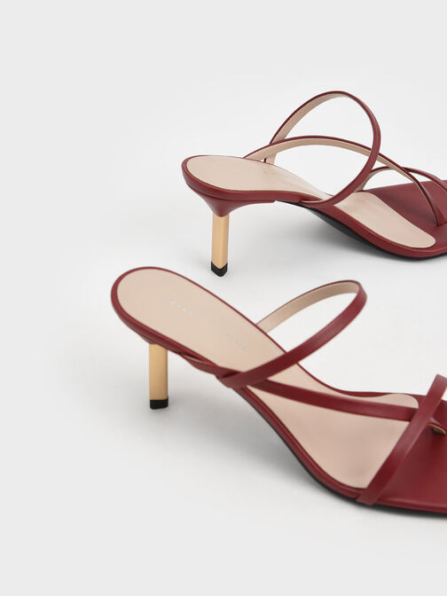 Toe Loop Blade Heel Sandals, , hi-res
