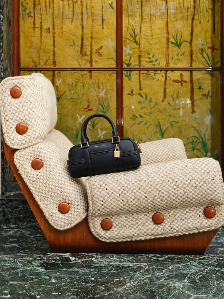 กระเป๋าโบว์ลิ่งรุ่น Scottie, สีดำ, hi-res