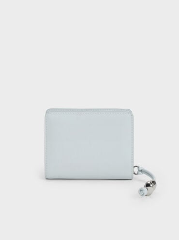กระเป๋าสตางค์ดีเทลมีมิติรุ่น Augustine, สีซีซอลต์บลู, hi-res