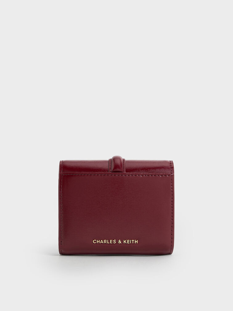 Wisteria Metallic-Accent Wallet, Burgundy, hi-res
