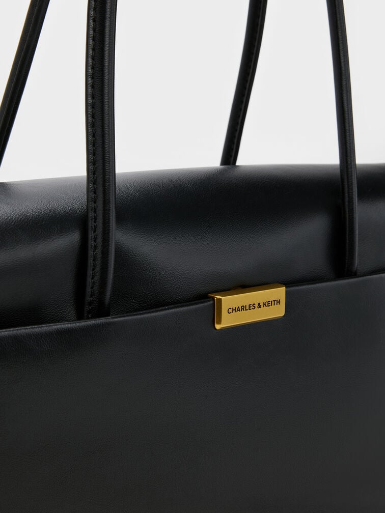 Kerry Trapeze Tote Bag, Black, hi-res