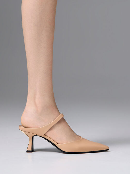 Slant Heel Mules, , hi-res