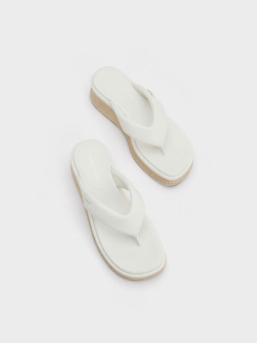 Espadrille Thong Sandals, , hi-res