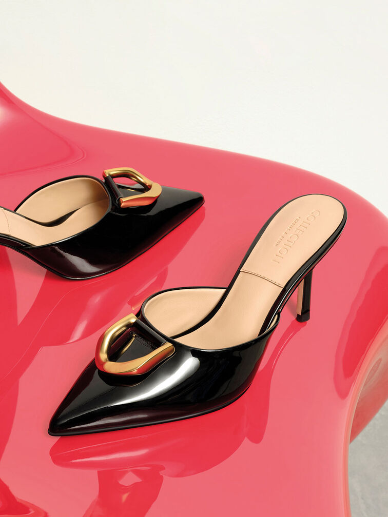 Gabine Patent Leather Mules, , hi-res