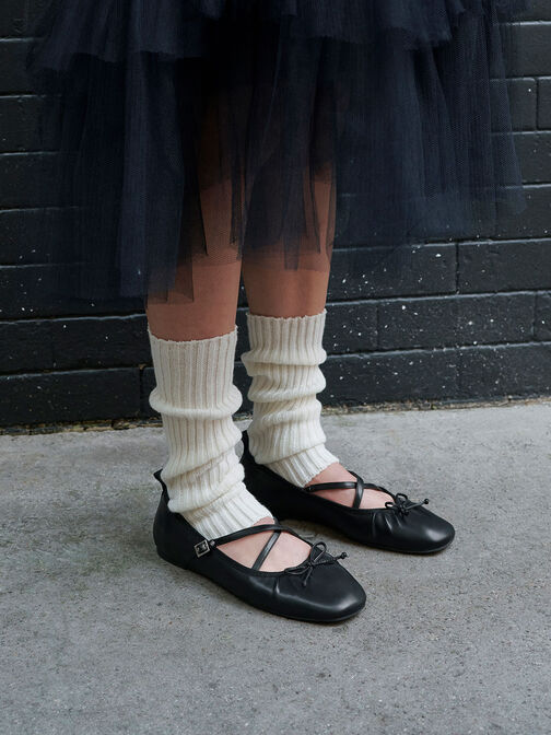 Crossover-Strap Mary Jane Flats, , hi-res