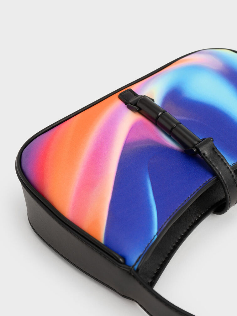 Cesia Holographic Shoulder Bag, สีออโรร่า, hi-res