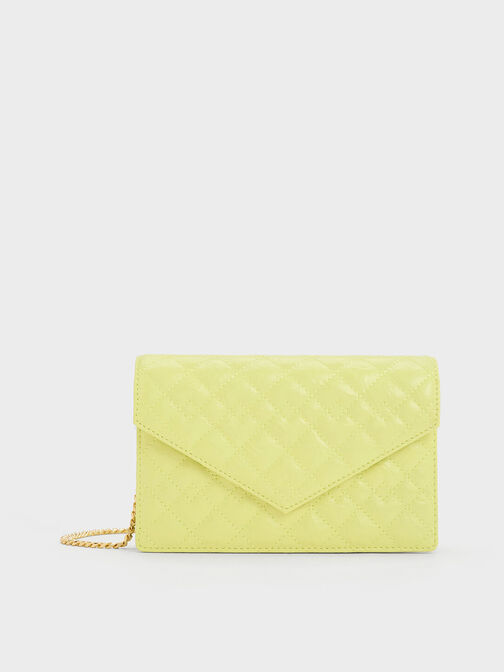 Duo Quilted Envelope Clutch, , hi-res