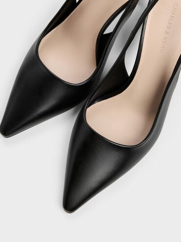 Kerra Pointed Slingback Pumps, Black, hi-res