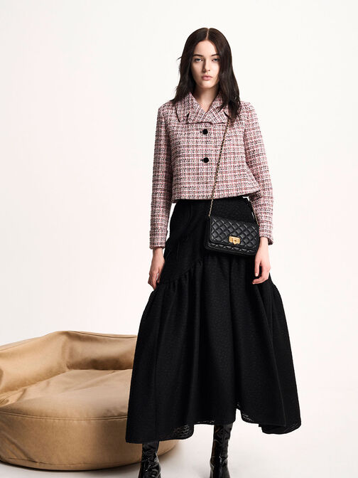 Cressida Quilted Push-Lock Clutch, , hi-res