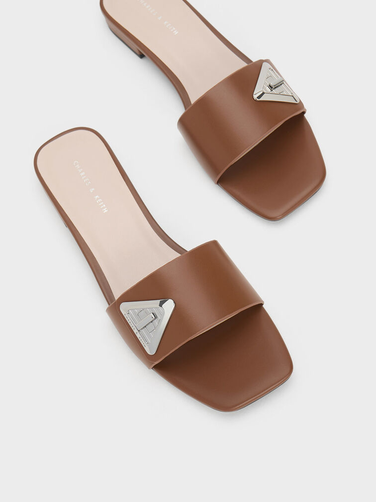 Trice Metallic Accent Slide Sandals, , hi-res