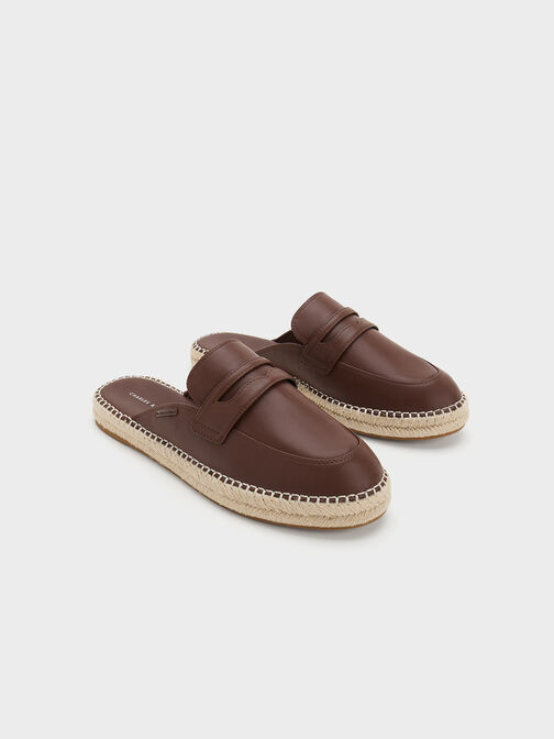 Penny Loafer Backless Espadrilles, , hi-res