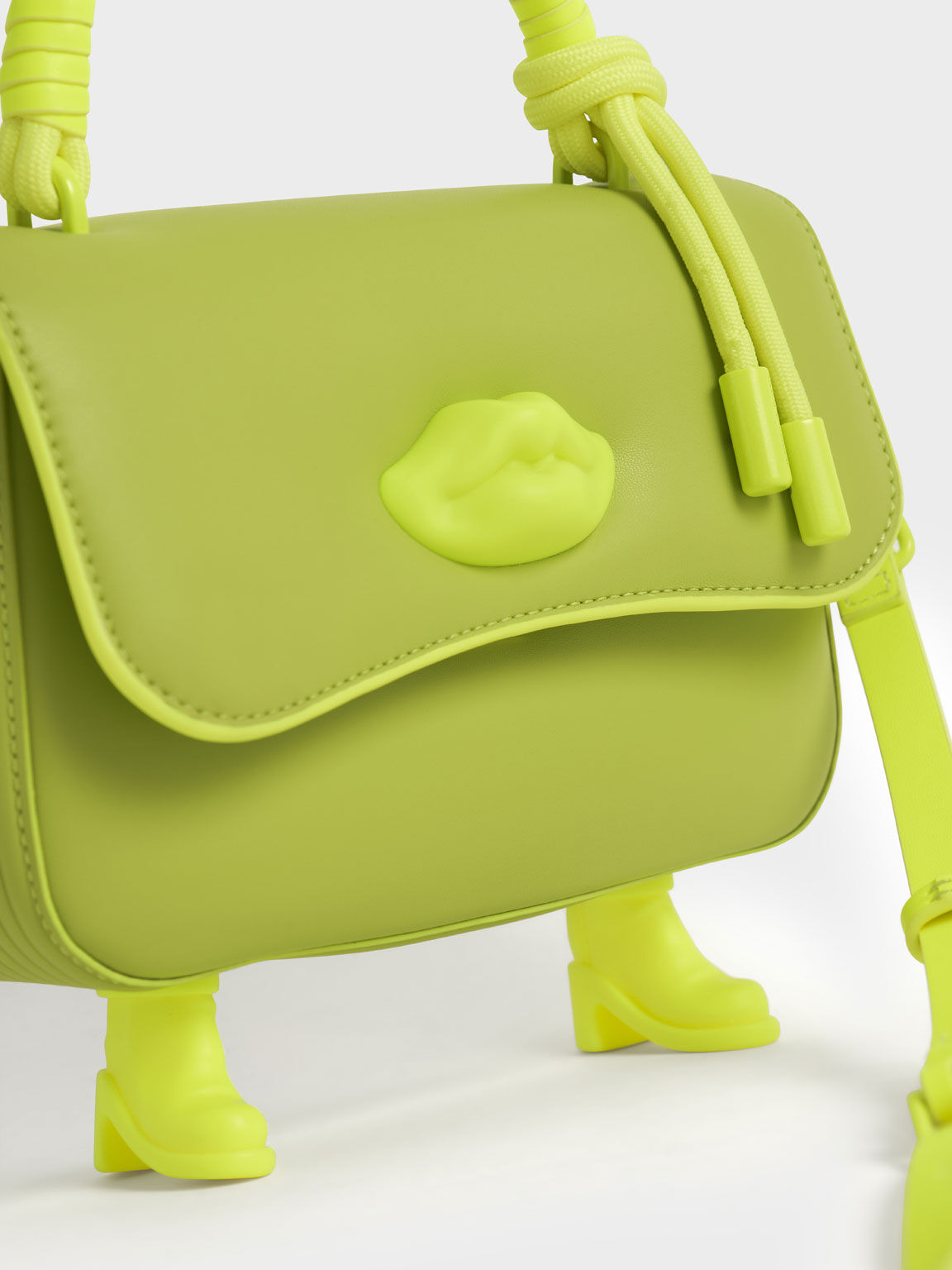 Calliope Top Handle Bag, Lime, hi-res